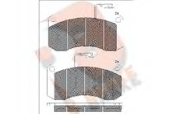 R BRAKE RB0659 Комплект гальмівних колодок, дискове гальмо