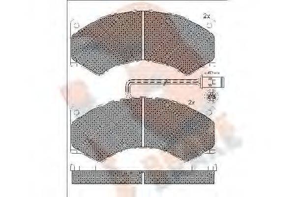 R BRAKE RB0759 Комплект гальмівних колодок, дискове гальмо