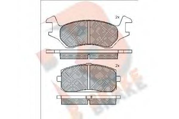 R BRAKE RB0294 Комплект гальмівних колодок, дискове гальмо