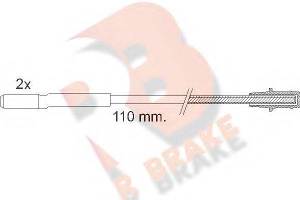 R BRAKE 610016RB Сигналізатор, знос гальмівних колодок