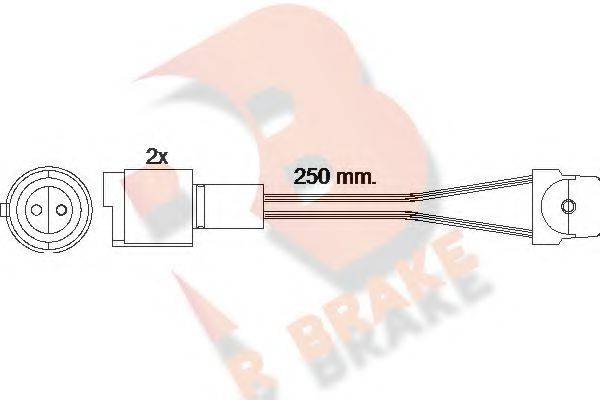 R BRAKE 610091RB Сигналізатор, знос гальмівних колодок