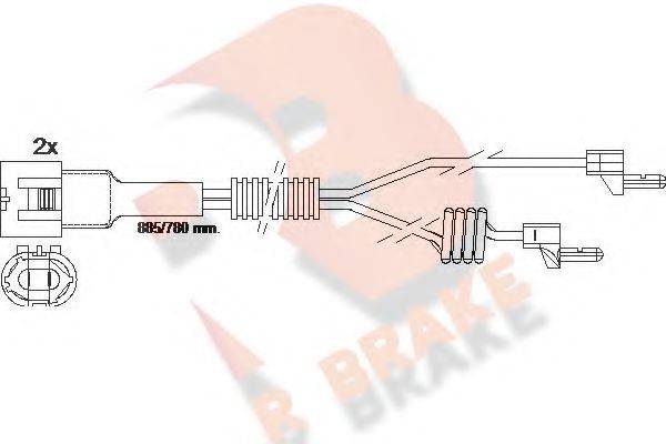 R BRAKE 610098RB Сигналізатор, знос гальмівних колодок