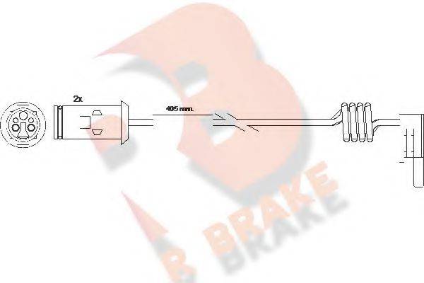 R BRAKE 610236RB Сигналізатор, знос гальмівних колодок