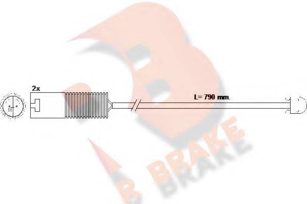 R BRAKE 610240RB Сигналізатор, знос гальмівних колодок