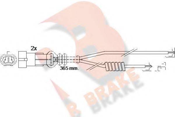 R BRAKE 610301RB Сигналізатор, знос гальмівних колодок