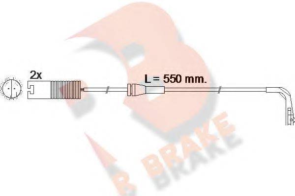 R BRAKE 610388RB Сигналізатор, знос гальмівних колодок