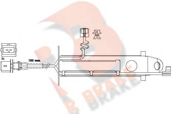 R BRAKE 610431RB Сигналізатор, знос гальмівних колодок