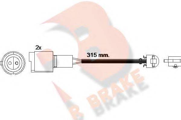 R BRAKE 610440RB Сигналізатор, знос гальмівних колодок