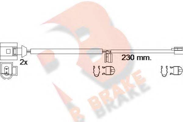 R BRAKE 610611RB Сигналізатор, знос гальмівних колодок