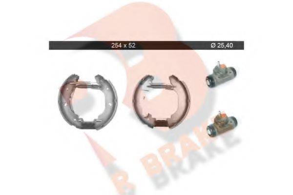 R BRAKE 79RBKT0029 Комплект гальмівних колодок