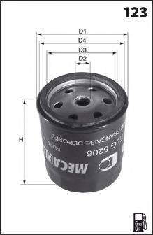 LUCAS FILTERS LFDS222 Паливний фільтр