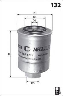 LUCAS FILTERS LFDS141 Паливний фільтр