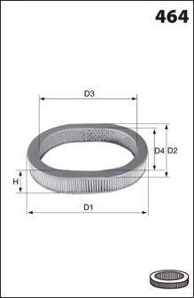 LUCAS FILTERS LFAF356 Повітряний фільтр