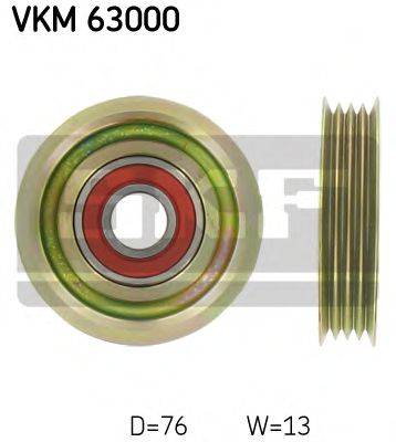 SKF VKM63000 Паразитний / провідний ролик, полікліновий ремінь