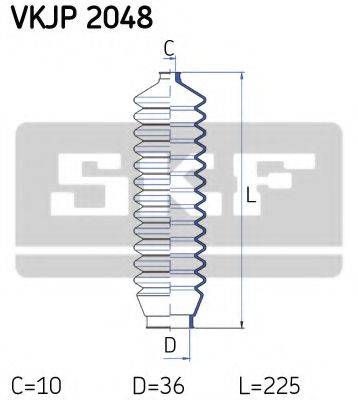 SKF VKJP2048 Комплект пильника, рульове керування