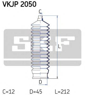 SKF VKJP2050 Комплект пильника, рульове керування