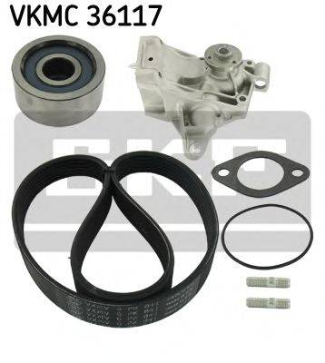 SKF VKMC36117 Водяний насос + комплект потічкових ременів