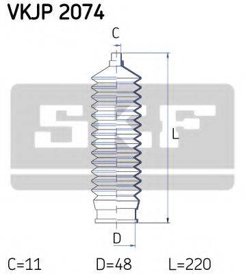 SKF VKJP2074 Комплект пильника, рульове керування