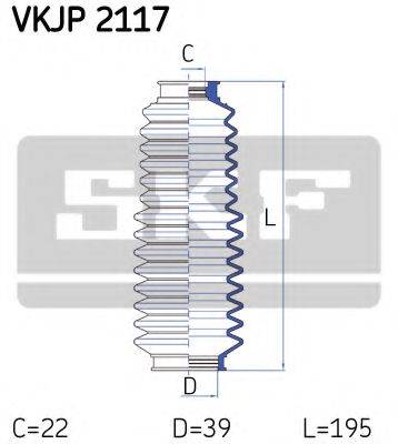 SKF VKJP2117 Комплект пильника, рульове керування