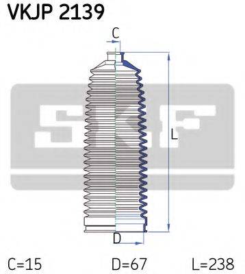 SKF VKJP2139 Комплект пильника, рульове керування