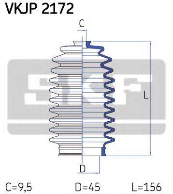 SKF VKJP2172 Комплект пильника, рульове керування