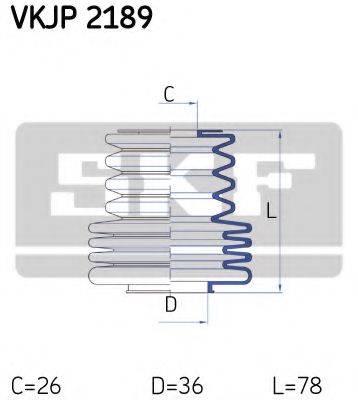 SKF VKJP2189 Комплект пильника, рульове керування