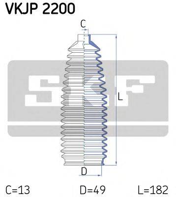 SKF VKJP2200 Комплект пильника, рульове керування