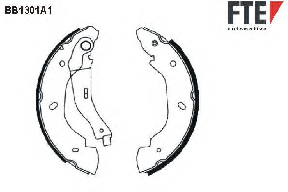 FTE BB1301A1 Комплект гальмівних колодок