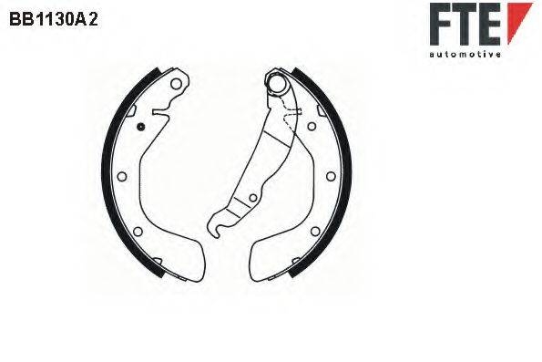 FTE BB1130A2 Комплект гальмівних колодок