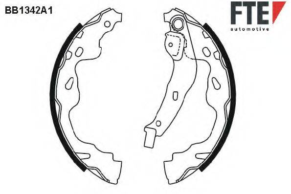 FTE BB1342A1 Комплект гальмівних колодок