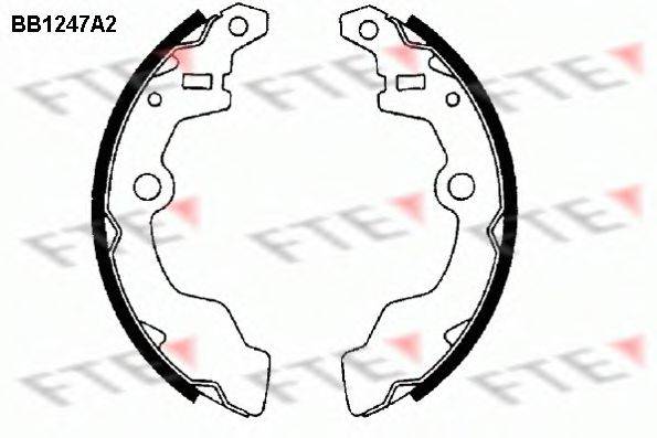 FTE BB1247A2 Комплект гальмівних колодок