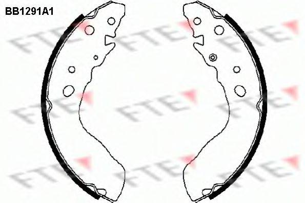 FTE BB1291A1 Комплект гальмівних колодок