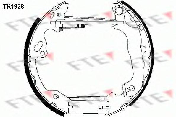 FTE TK1938 Комплект гальмівних колодок