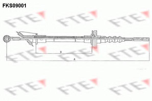 FTE FKS09001 Трос, управління зчепленням