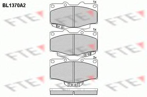 FTE BL1370A2 Комплект гальмівних колодок, дискове гальмо