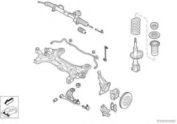 HERTH+BUSS JAKOPARTS N02846VA Рульове управління; Підвіска колеса