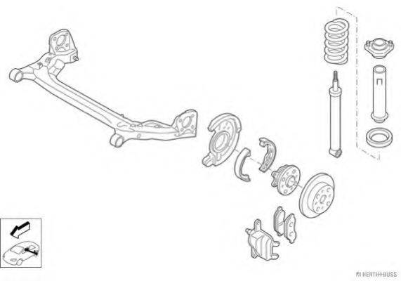 HERTH+BUSS JAKOPARTS N03081HA Рульове управління; Підвіска колеса