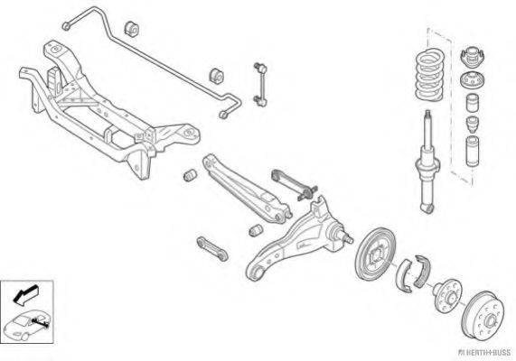 HERTH+BUSS JAKOPARTS N00695HA Рульове управління; Підвіска колеса