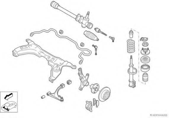 HERTH+BUSS JAKOPARTS N00456VA Рульове управління; Підвіска колеса
