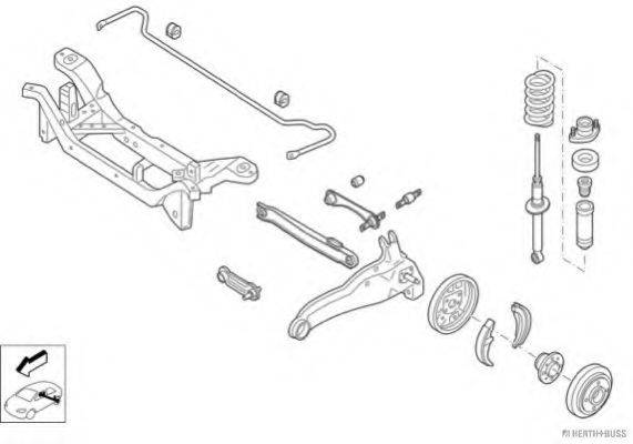 HERTH+BUSS JAKOPARTS N00916HA Рульове управління; Підвіска колеса
