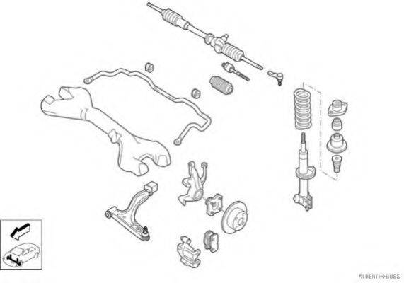 HERTH+BUSS JAKOPARTS N01677VA Рульове управління; Підвіска колеса