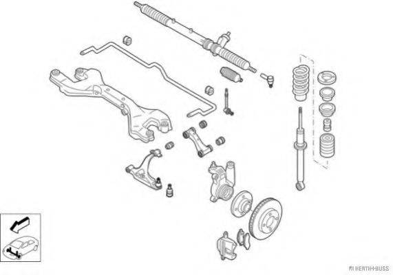 HERTH+BUSS JAKOPARTS N01938VA Рульове управління; Підвіска колеса