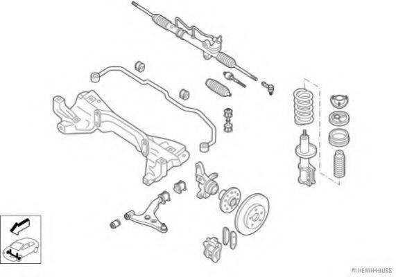 HERTH+BUSS JAKOPARTS N02117VA Рульове управління; Підвіска колеса