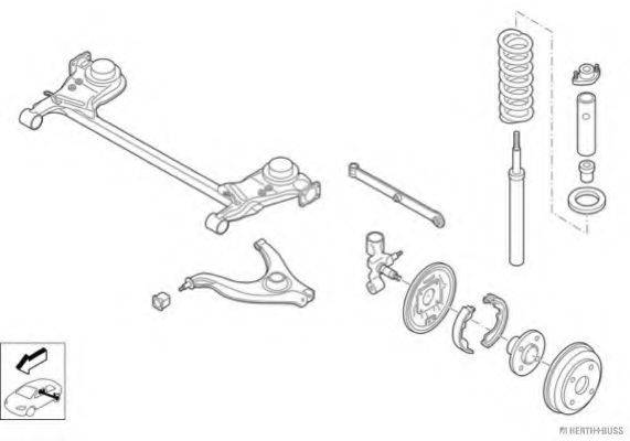 HERTH+BUSS JAKOPARTS N02260HA Рульове управління; Підвіска колеса