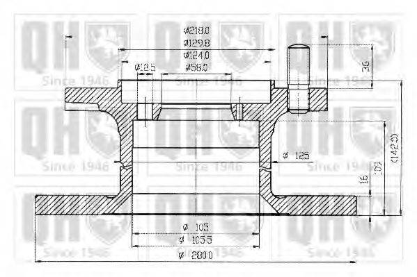 QUINTON HAZELL BDC3513 гальмівний диск