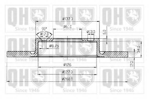 QUINTON HAZELL BDC3565 гальмівний диск