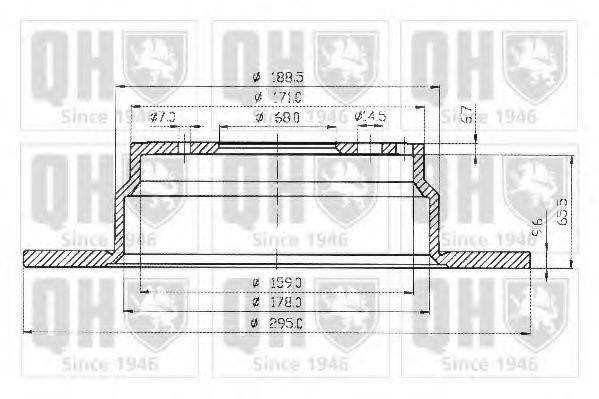 QUINTON HAZELL BDC3913 гальмівний диск