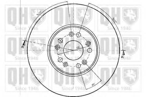 QUINTON HAZELL BDC4378 гальмівний диск