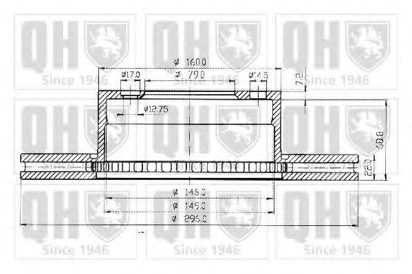 QUINTON HAZELL BDC4623 гальмівний диск