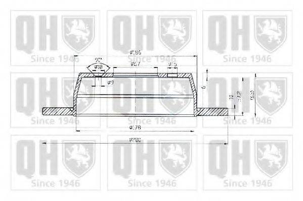 QUINTON HAZELL BDC4671 гальмівний диск